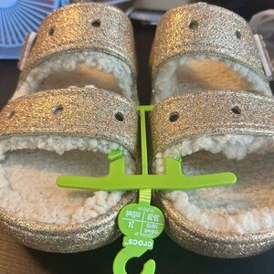 Cozy Glitter Crocs